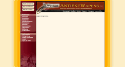 Desktop Screenshot of antiekewapens.nl