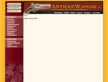 Tablet Screenshot of antiekewapens.nl